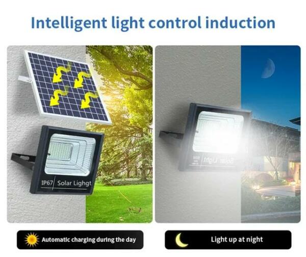 Projecteur Led Avec Panneau Solaire 100W Lumière Blanche SL-8001-100W