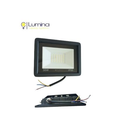 Projecteur LED SLIM SMD 30W noir 155 Lumière blanche 6500k