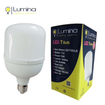 T15 Lampe LED Base E27 15W Lumière Blanche (6500k)