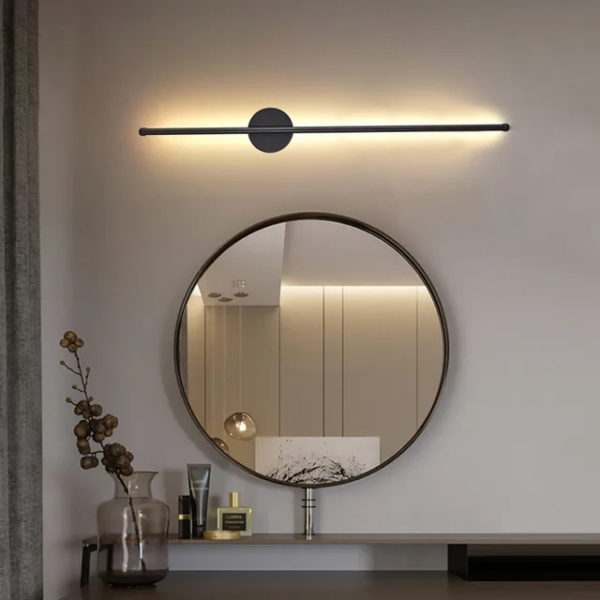Applique Murale Led Moderne noir 12W 60cm KQ01B