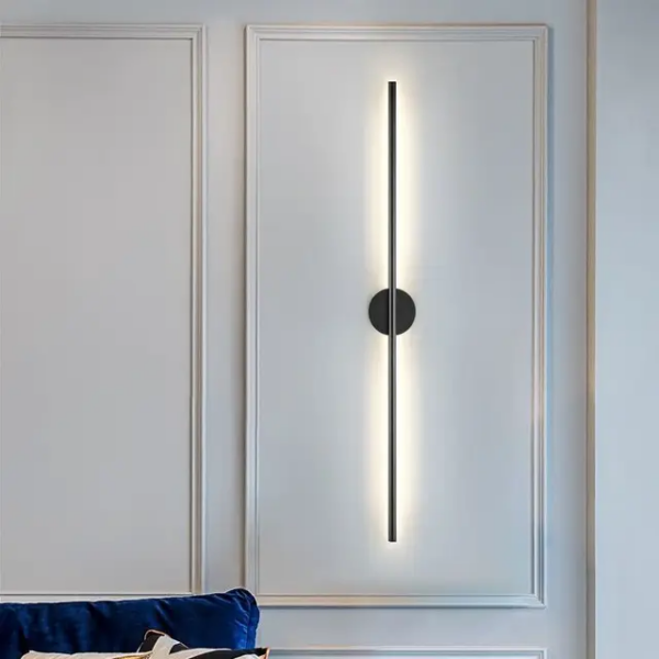 Applique Murale Led Moderne noir 12W 60cm KQ01B