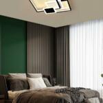 Lustre Plafonnier Salon LED 65W 3 Couleurs 3000K 4000k 6500K D58BS