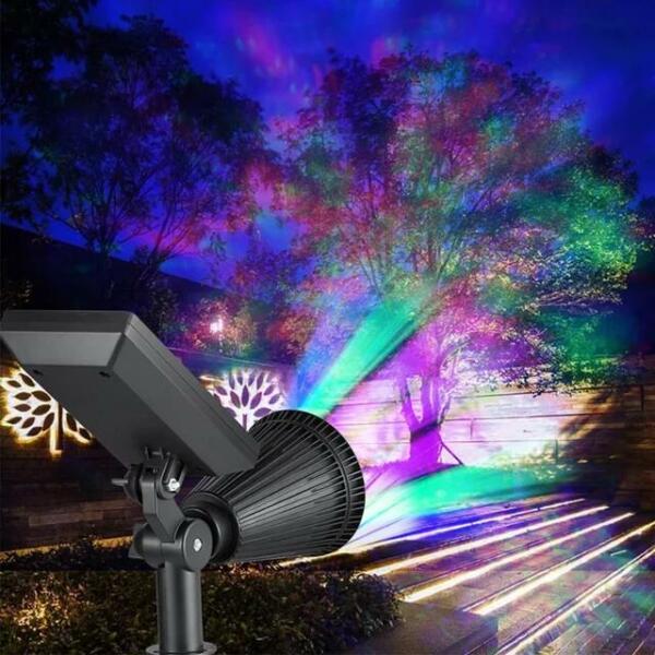 Spot jardin solaire 7 Led multi couleurs YC-6068RGB