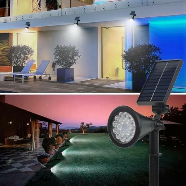 Spot jardin solaire 7 Led multi couleurs YC-6068RGB