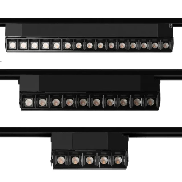 Eclairage Sur rail COB 10w noir 4000K ZX1010-COB10W-BK
