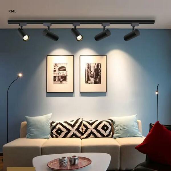 Spot sur rail Gu10 noir Taille Ø55*92mm ZX-LY01-GU10-BK