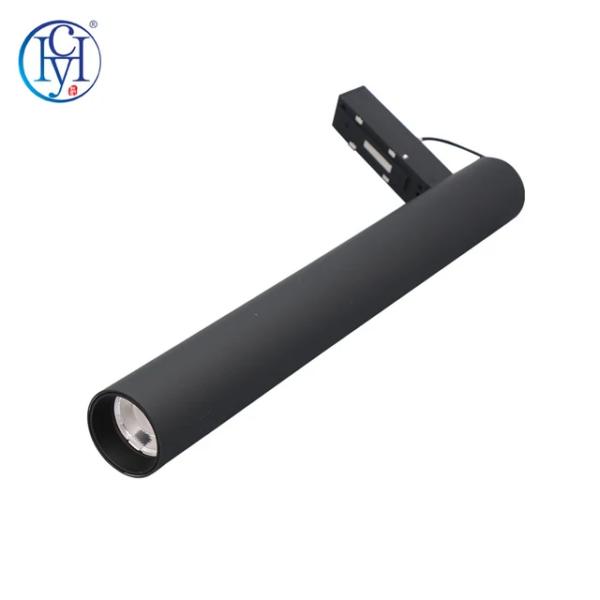 Suspension sur rail Gu10 noir Taille 400mm Ø55 ZX11-GU10TRACK-BK