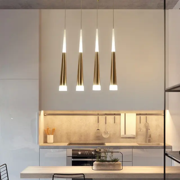 Suspension Led gold L=45cm B078-G