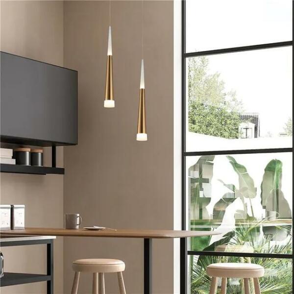 Suspension Led gold L=45cm B078-G