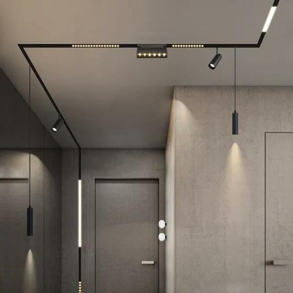 Suspension magnétique 6w noir 4000k 48v L=30cm MAG-SUS-6W