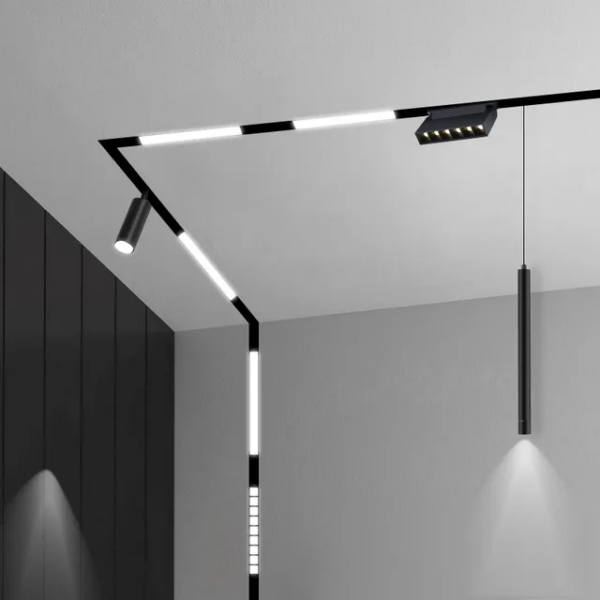 Eclairage magnétique SMD 12w noir 4000K 48v L=30cm MAG-SMD-12W