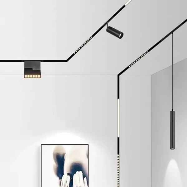 Suspension magnétique 6w noir 4000k 48v L=30cm MAG-SUS-6W