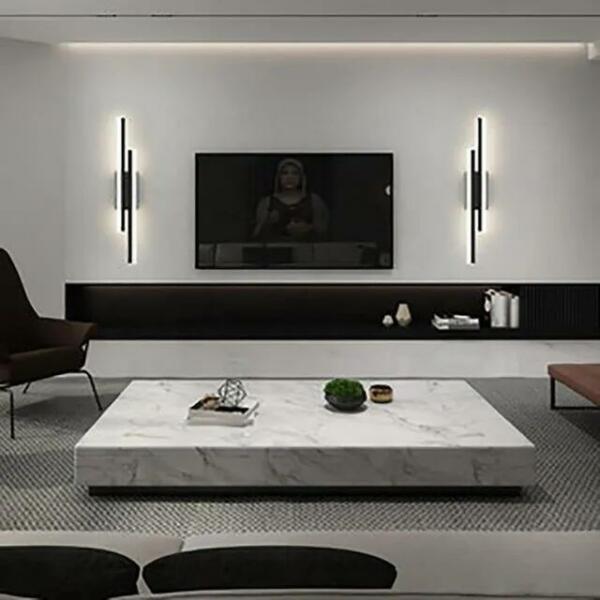 Applique murale Led noir acrylique PH104