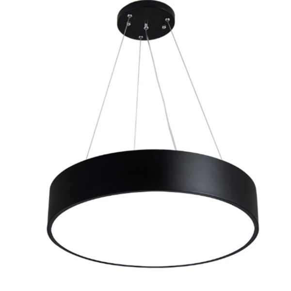 Lustre rond Led noir 60CM fil réglable BGD703