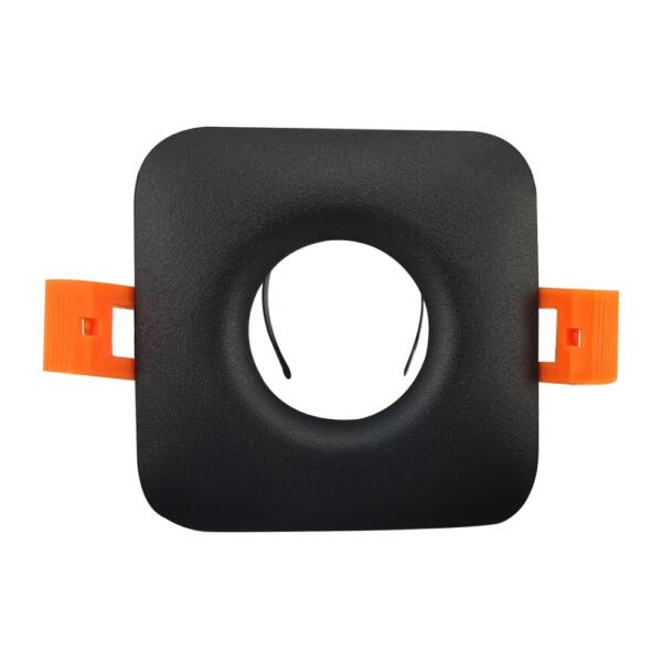 Spot encastrable Aluminium Carré Noir 85mm 632S