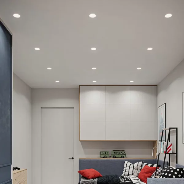 Spot Led 3D Rond Apparent 36W Rond Ø 22,5cm Lumière Blanche 6500K