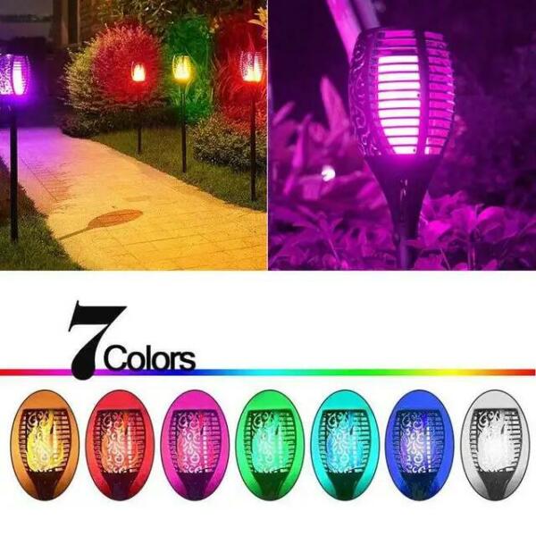 Spot jardin solaire 96 Led MULTICOULEURS YC-TL2016RGB