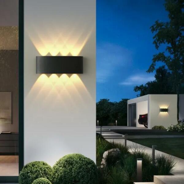 Applique Murale Led 8*1W Aluminium IP65 3000K