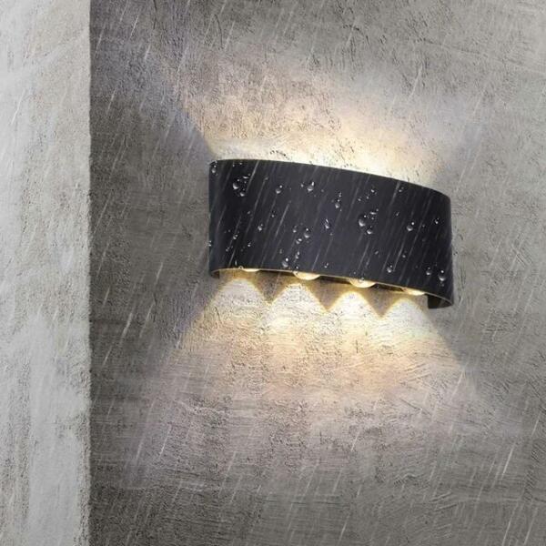 Applique Murale Led 8*1W Aluminium IP65 3000K