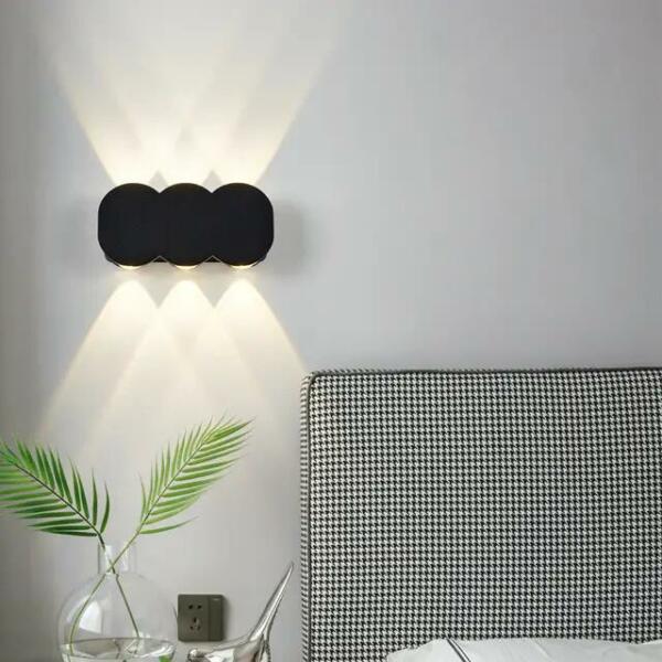 Applique Mural LED Double Faisceau 6* 1W IP65 Aluminium 3000K