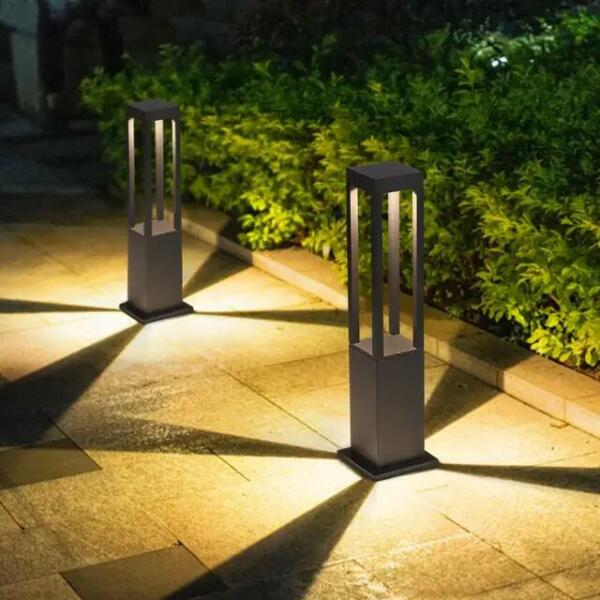 Potlet Led carré7W noir IP65 3000k Aluminium