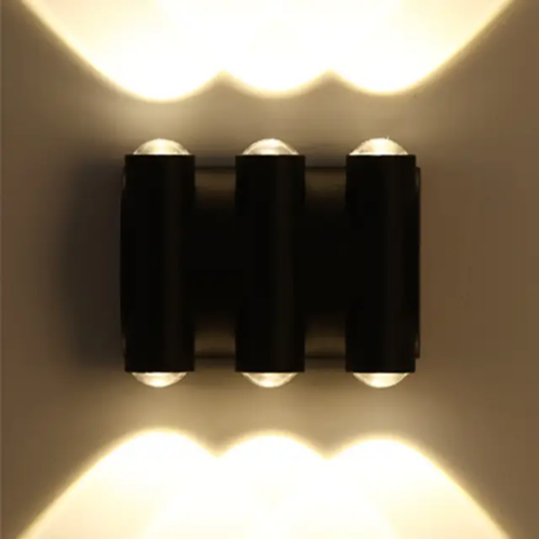 Applique Mural LED Double Faisceau 6*2W IP65 Aluminium 3000K