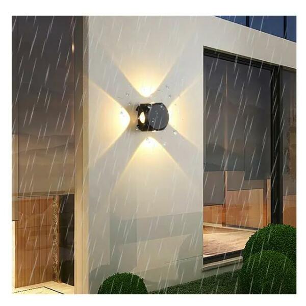Applique Mural LED Quatre Faisceau 4*1W IP65 Aluminium 3000K