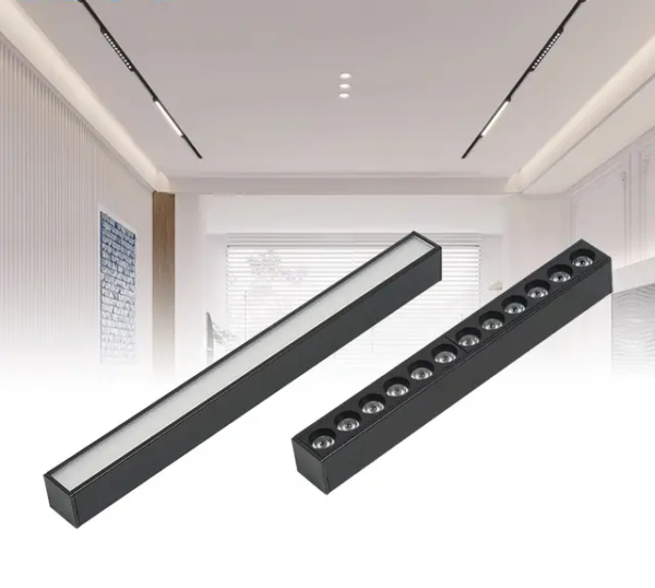 Eclairage magnétique apparent SMD 12w noir 4000K 48v