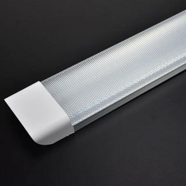 Réglette plate Led prismatique carré 120cm 72W Lumière blanche 6500k LWLPRC120