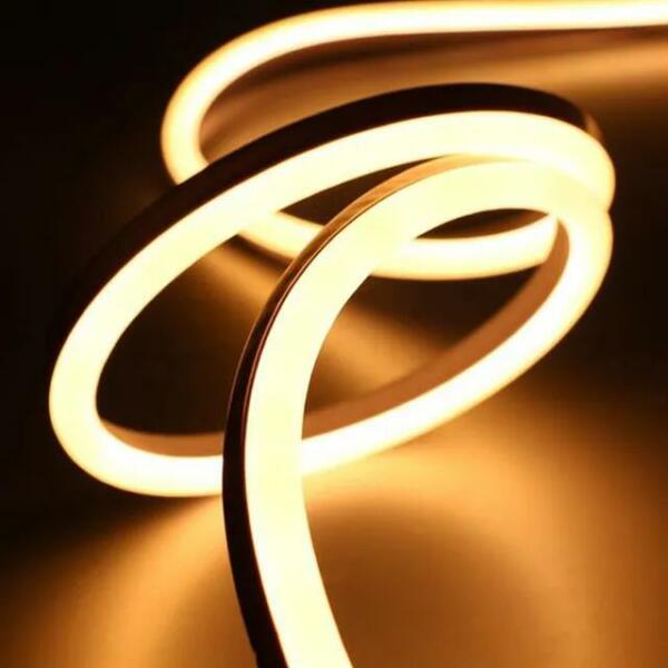 Rouleau tube light guirlande NEON COB 8mm 288D/M Lumière jaune 50Mètres