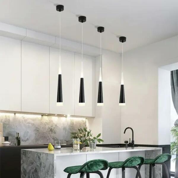 Suspension Led NOIR L=45cm B078-BK