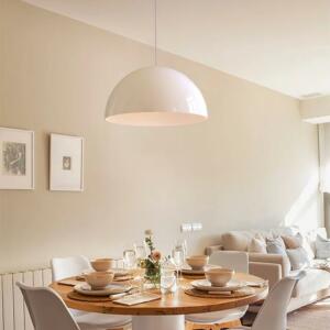 Suspension métallique blanche de 30cm pour salon moderne - 3