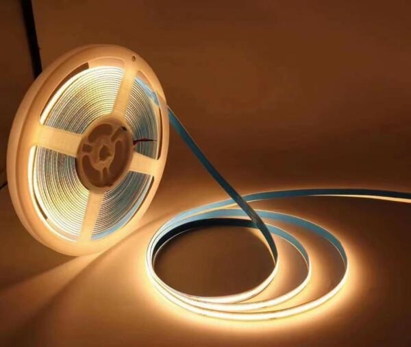 Guirlande tube light COB 12V 8mm 280 LED / M bobine de 5 Mètres Lumière jaune