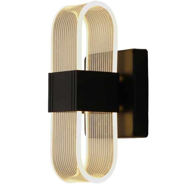 Applique murale Led moderne noir XX7033BK