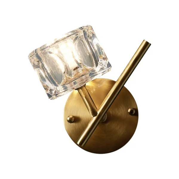Applique murale LED doré avec abat-jour cristal lampe G9 BR1001