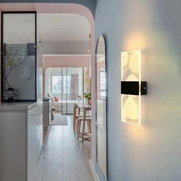 Applique murale Led moderne noir AW68