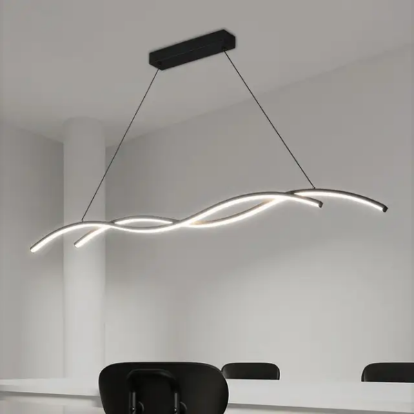 Lustre Led linéaire décoratif NOIR KX6959 90CM