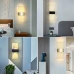 Applique murale Led moderne noir AW68