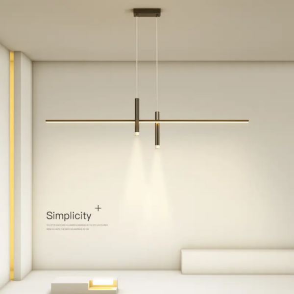 Lustre Led linéaire décoratif NOIR KX024 100CM