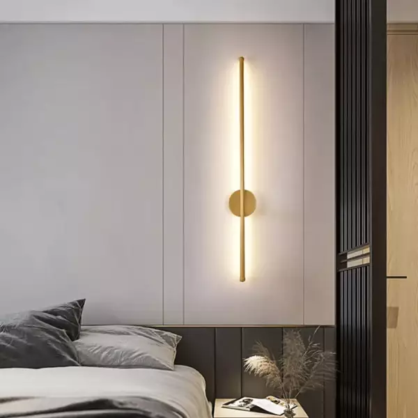 Applique Murale Led Moderne Doré 12W 60cm KQ01G