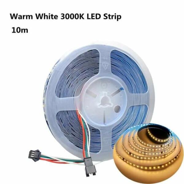 Guirlande tube light SMD 12V 8mm 120 LED / M bobine de 5 Mètres Lumière jaune