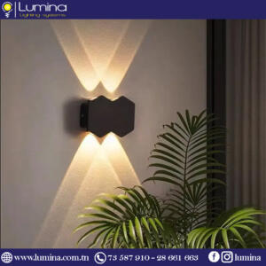 Applique Mural LED Double Faisceau 4*1W IP65 3000K MK-0402-4