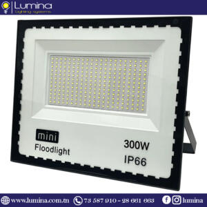 Projecteur Led slim SMD 300W noir Lumière blanche 6500k LFL004-300W (