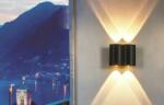 Applique murale LED design noir double faisceau IP65 - 2