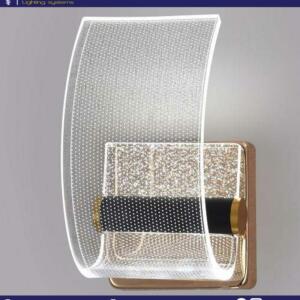 Applique LED noire 20cm moderne avec trois couleurs de lumière