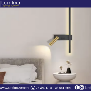 Applique LED noire 60cm design moderne DZ4671