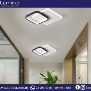 Applique plafonnier LED noir contemporaine LW5241-D