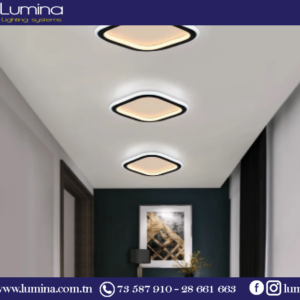 Applique plafonnier LED noir design LW5275