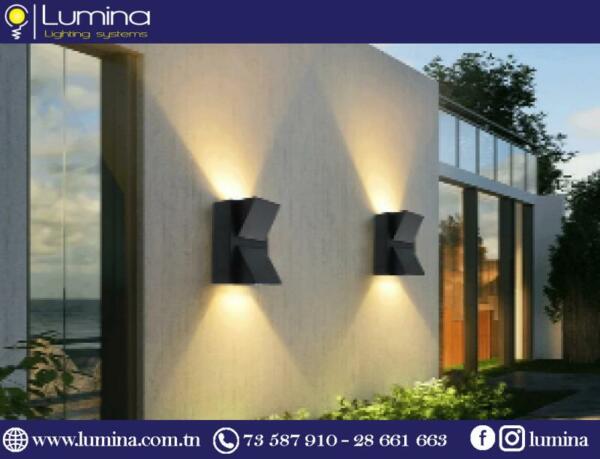 MK-F689-2 Applique murale LED extérieur design IP65 blanc chaud