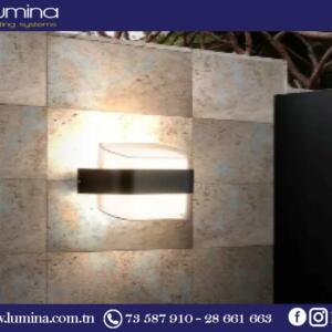 Applique murale LED IP65 design blanc chaud 12W
